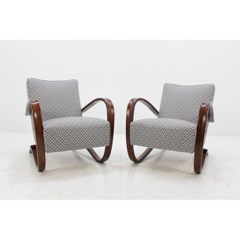 Set of 2 armchairs H-269 by  Jindrich Halabala - 1940s