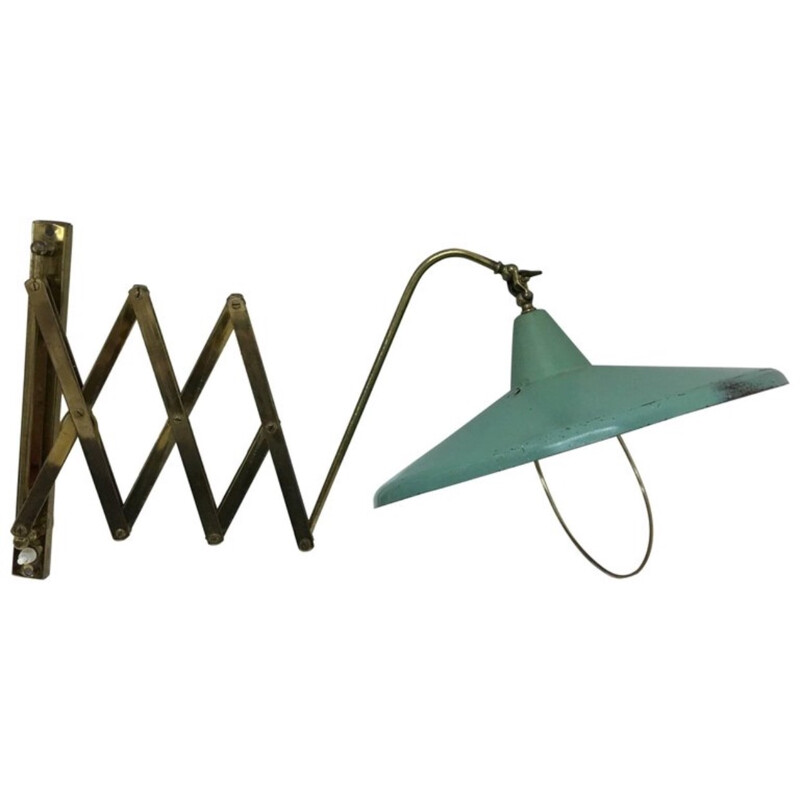 Vintage Italian scissor lamp in brass - 1950s