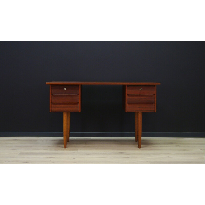 Vintage writing desk in teak - 1960s