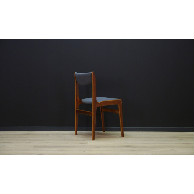 Set of 6 dining chairs in teak - 1960s