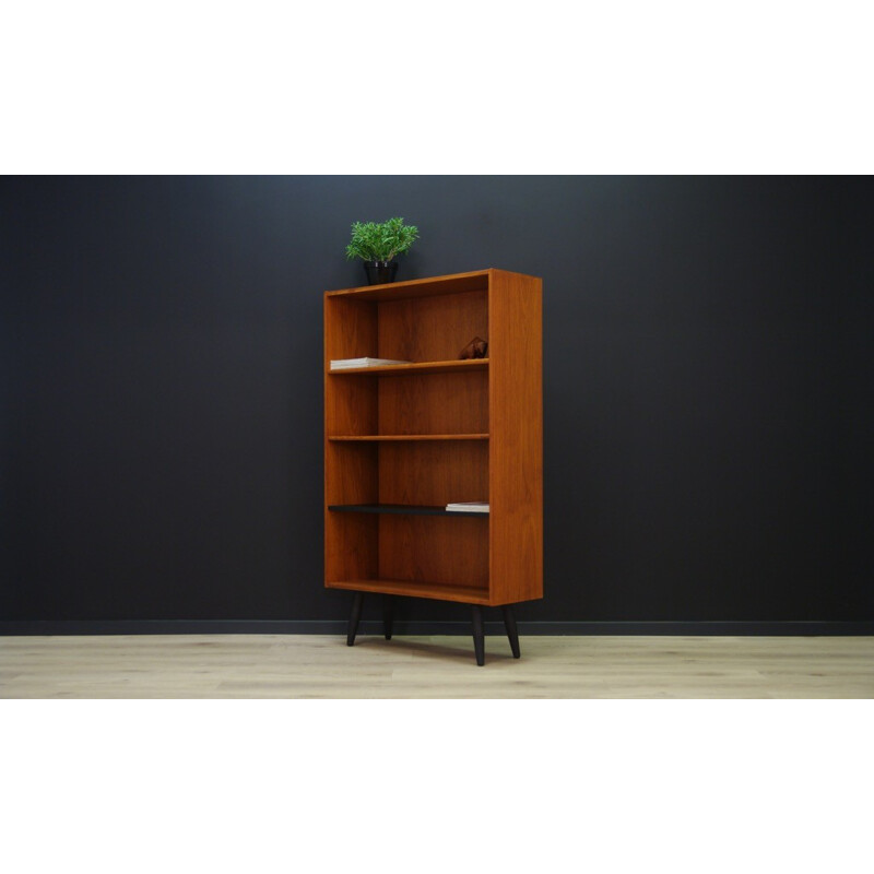 Vintage Scandinavian bookcase in teak - 1960s