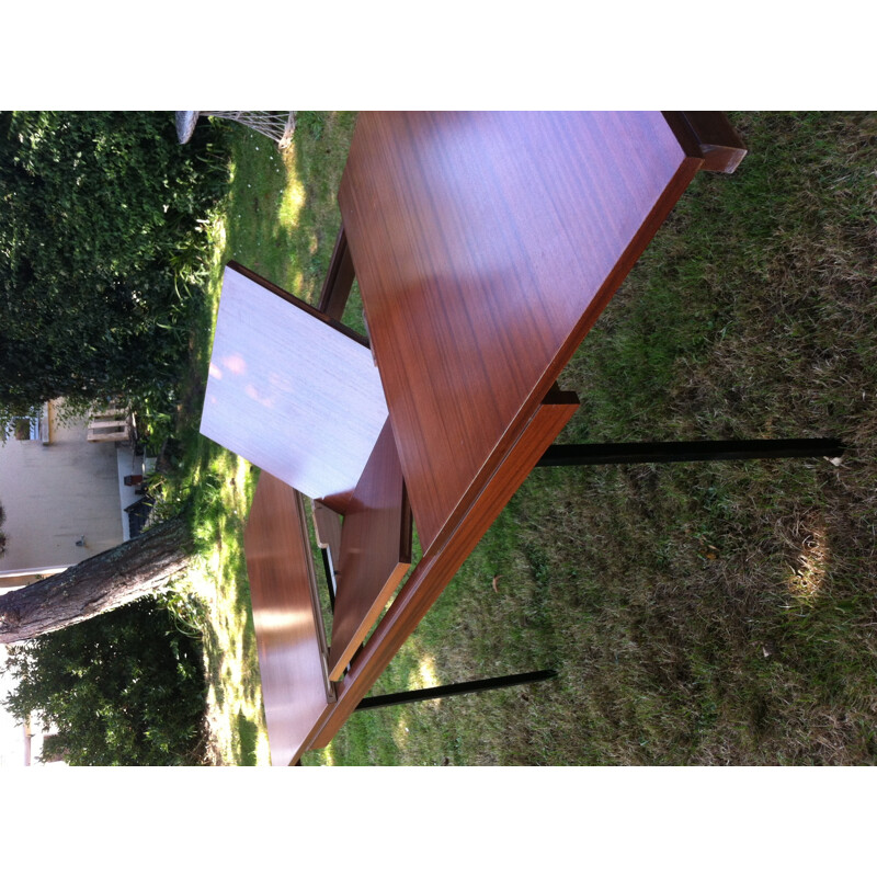 Vintage dining table in mahogany by the ARP for Minvielle - 1950s