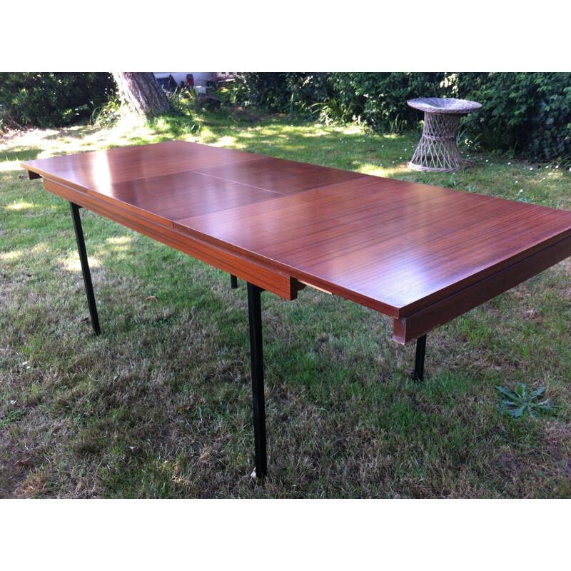 Vintage dining table in mahogany by the ARP for Minvielle - 1950s