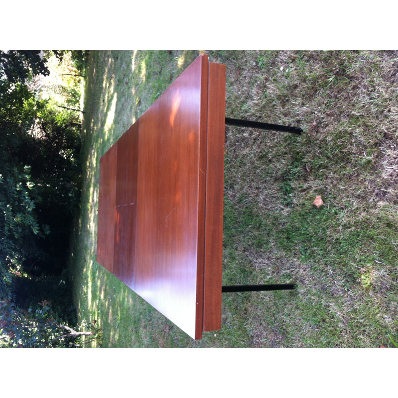 Vintage dining table in mahogany by the ARP for Minvielle - 1950s