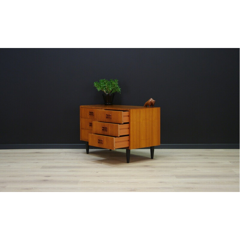 Vintage Danish design chest of drawers in teak - 1960s