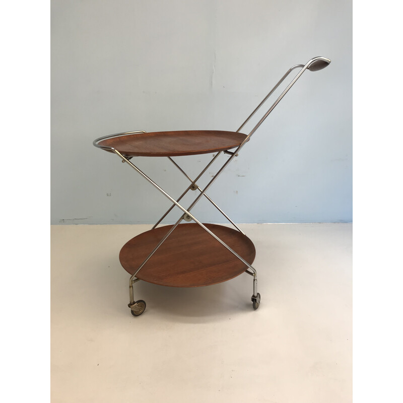 Vintage cart in teak by Poul Cadovius - 1960s