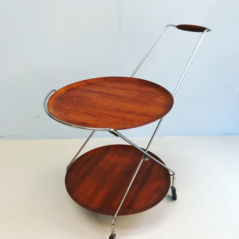 Vintage cart in teak by Poul Cadovius - 1960s