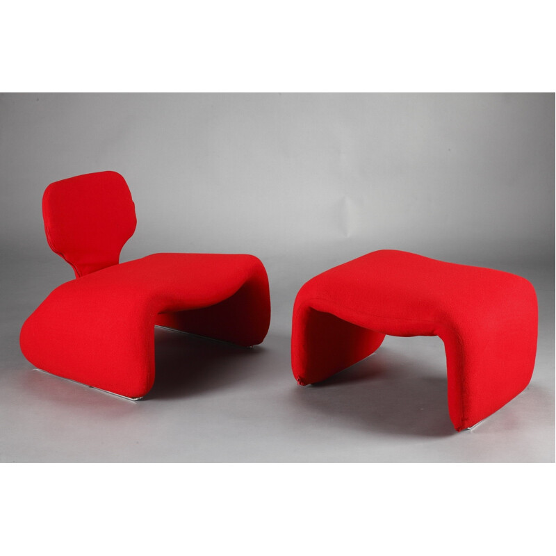 Vintage "Djinn" easy chair Olivier Mourgue for Airborne - 1960s