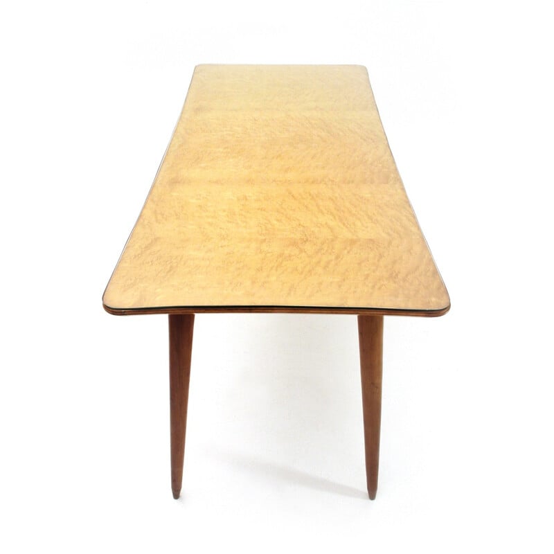 Vintage italian dining wooden table - 1950s