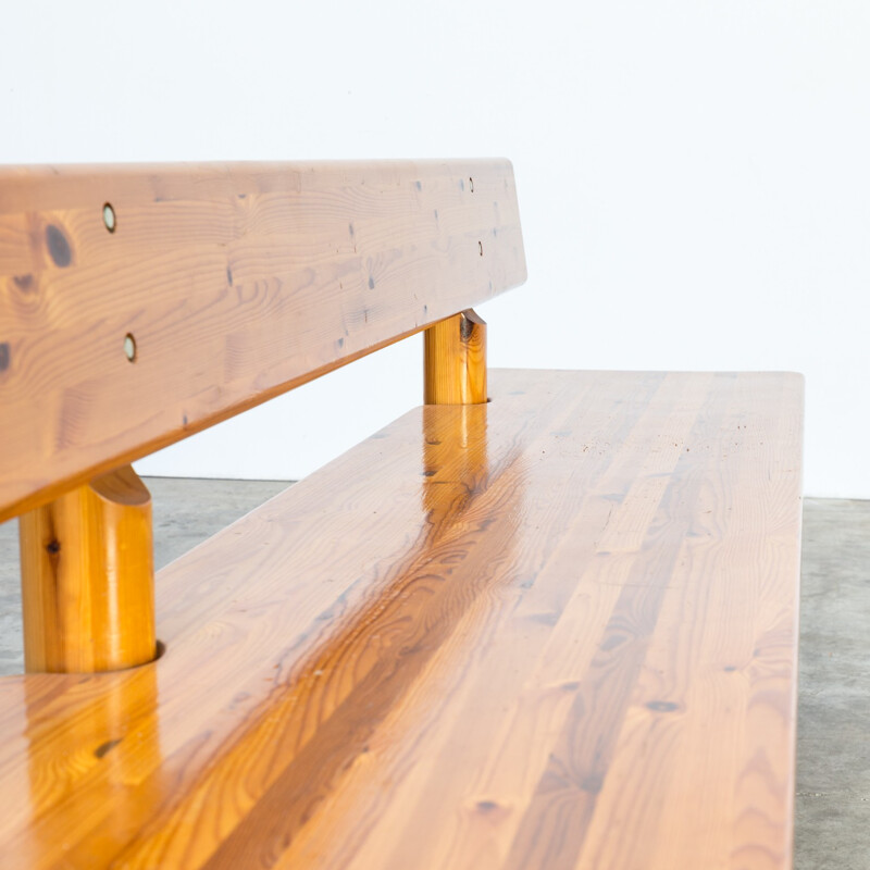 Vintage pine bench by Knud Friis & Elmar Moltke Nielsen - 1950s