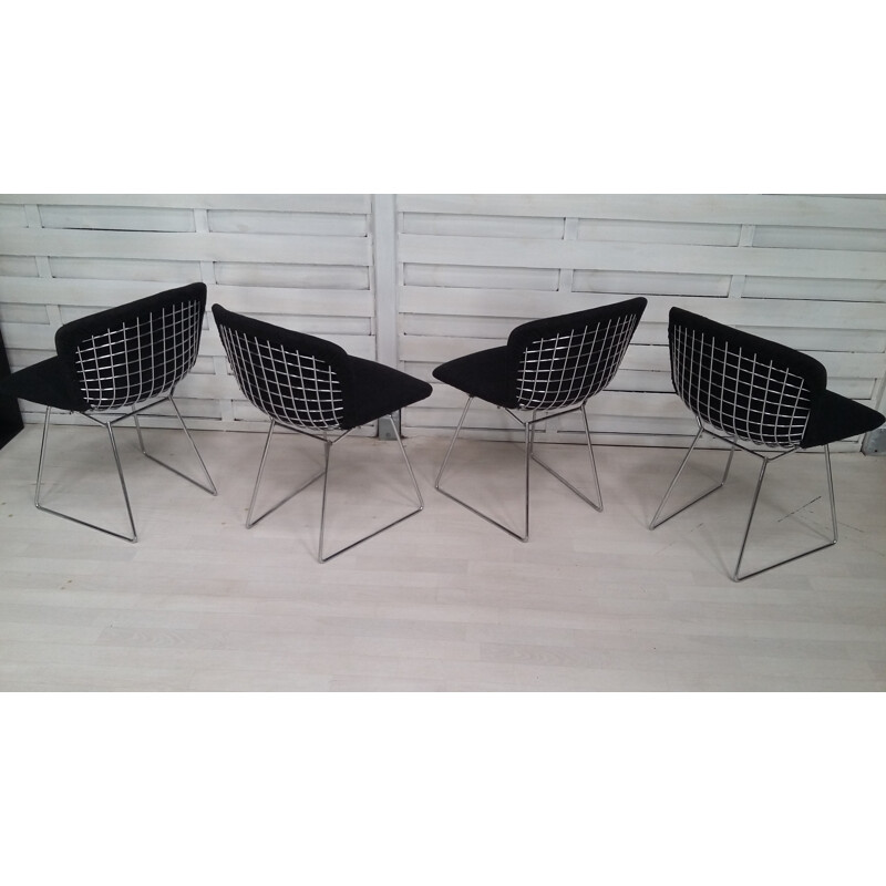 Set 4 "Wire" Chairs by Harry Bertoia for Knoll International - 1980s