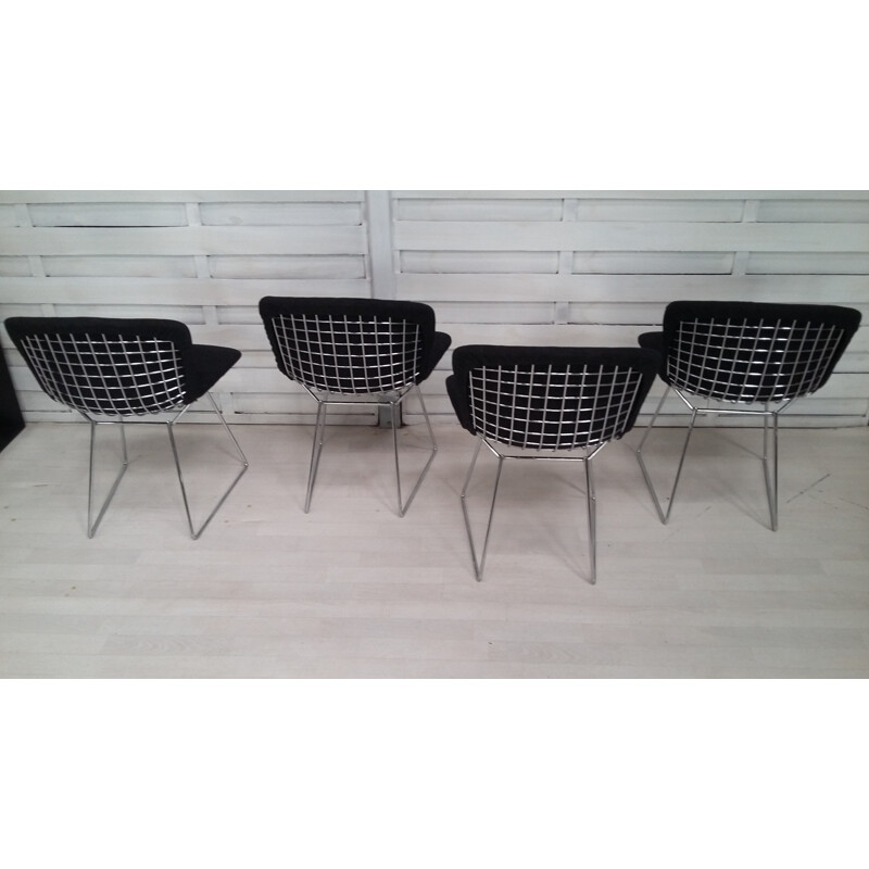 Set 4 "Wire" Chairs by Harry Bertoia for Knoll International - 1980s