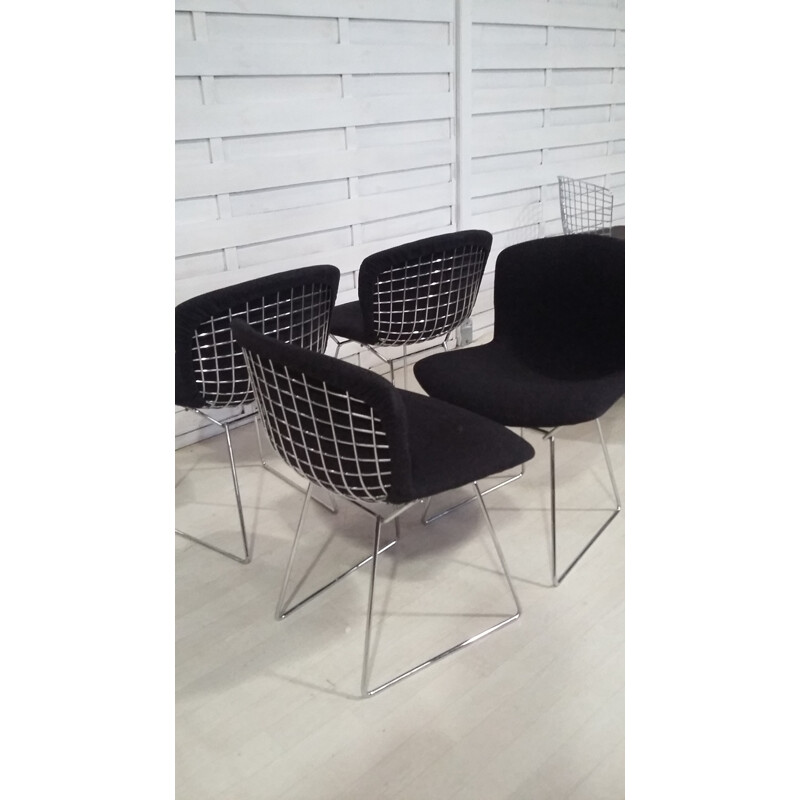 Set 4 "Wire" Chairs by Harry Bertoia for Knoll International - 1980s