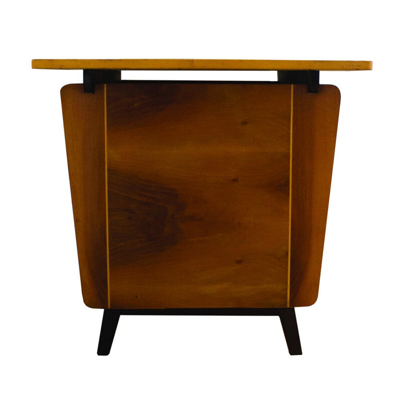 German Geometric Vintage Wood Furniture - 1950s