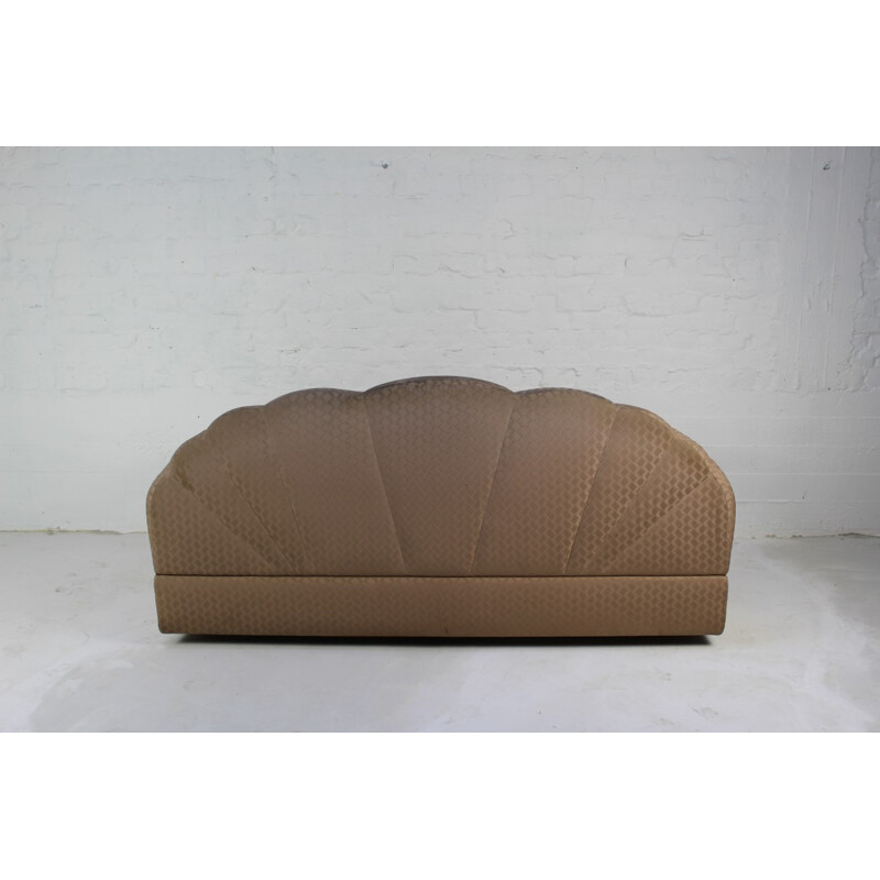 Vintage 3 seater sofa in fabric by Alain Delon - 1970s