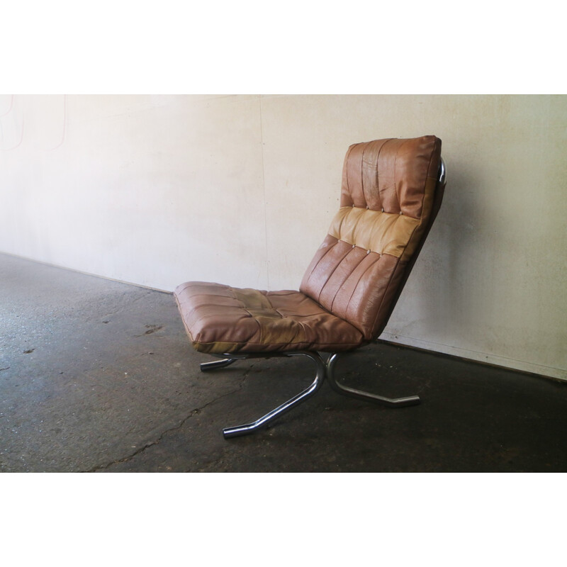 Vintage danish high backed lounge chair - 1970s