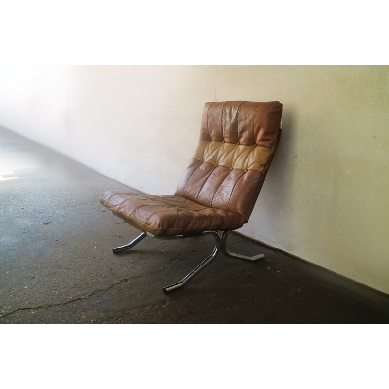 Vintage danish high backed lounge chair - 1970s