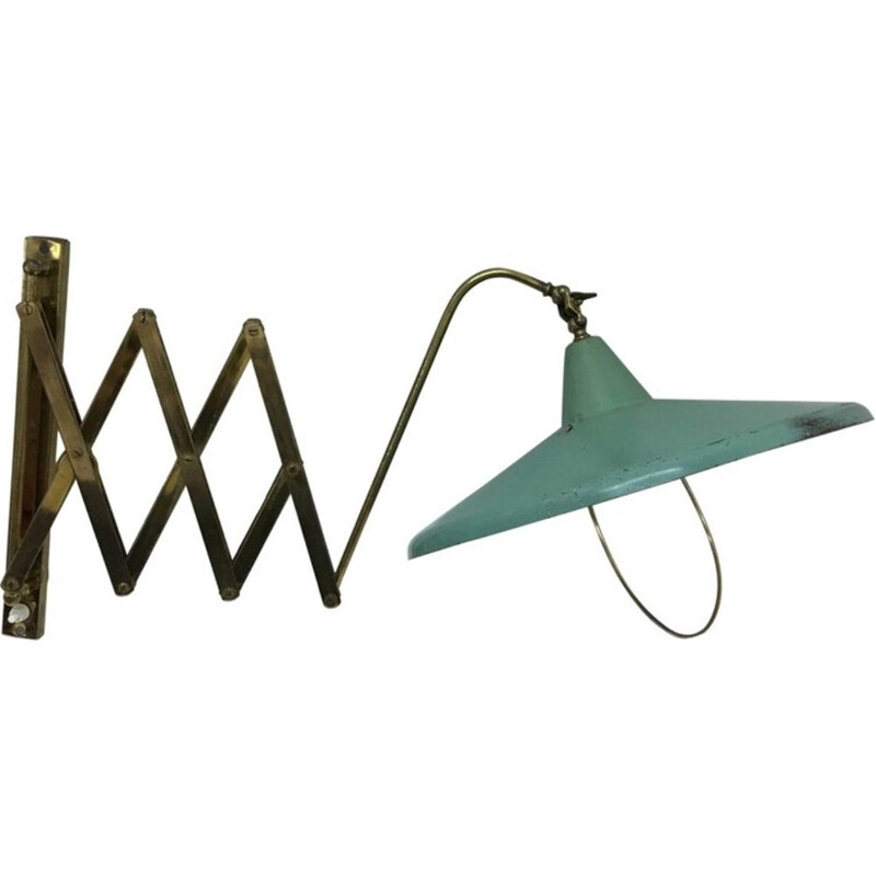 Vintage Italian scissor lamp in brass - 1950s