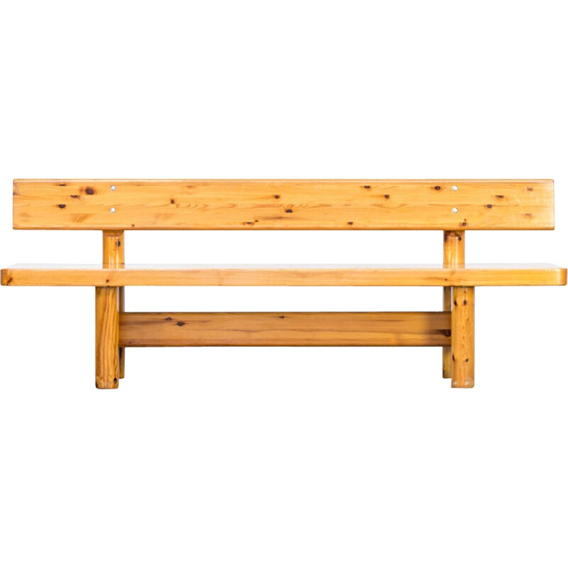 Vintage pine bench by Knud Friis & Elmar Moltke Nielsen - 1950s