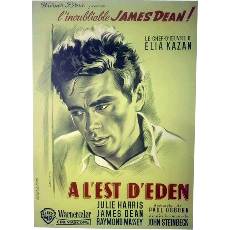 Vintage Original movie poster East of Eden - 1950s