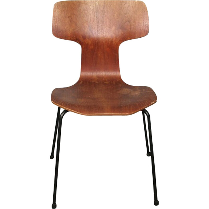 Chaise "marteau" n2 par Arne Jacobsen pour Fritz Hansen - 1969