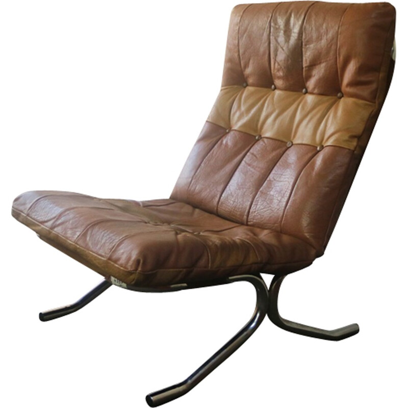 Vintage danish high backed lounge chair - 1970s