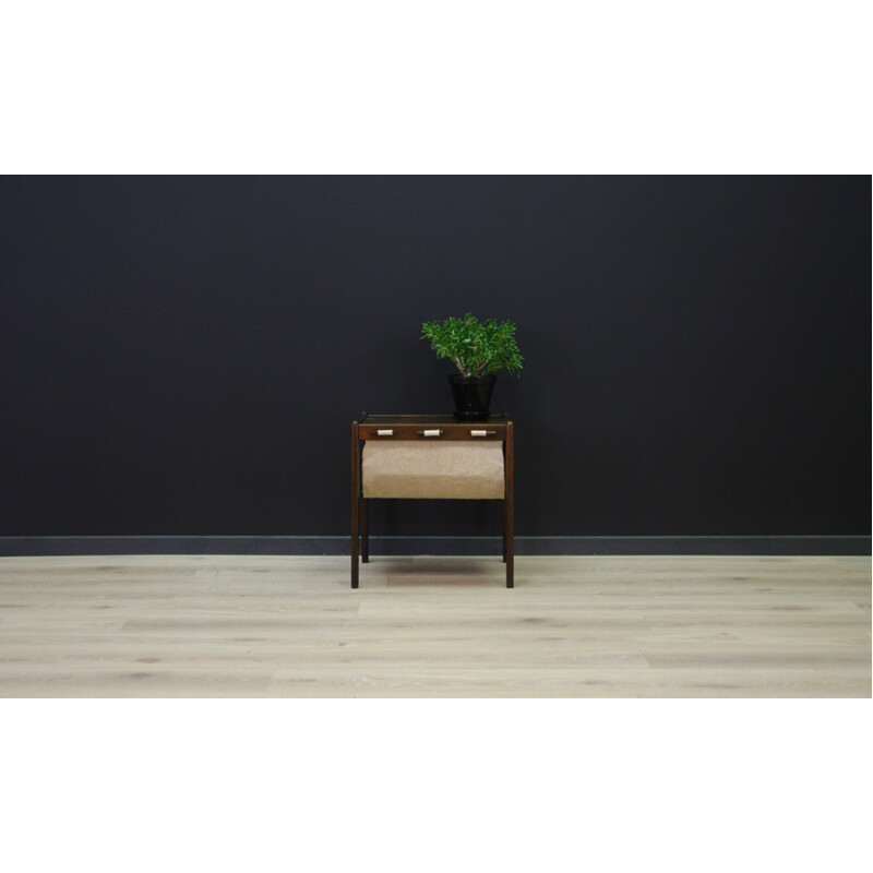 Table basse vintage scandinave en chêne - 1960