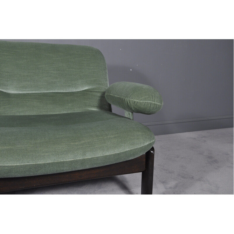 Vintage Sectional Green Mint Sofa by Leolux - 1970s
