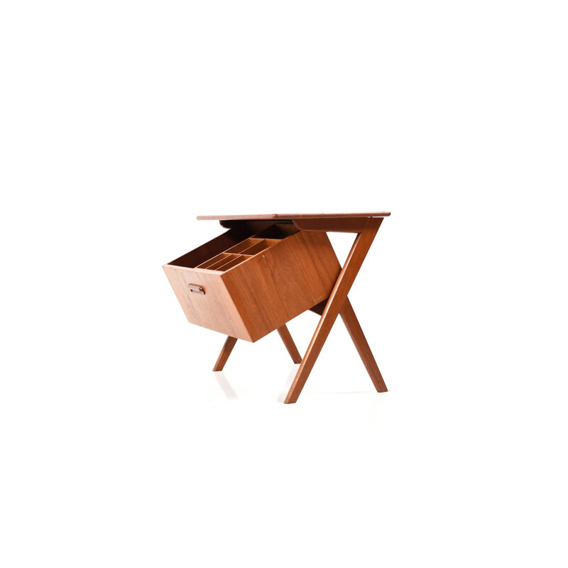 Vintage Danish sewing table in teak - 1960s