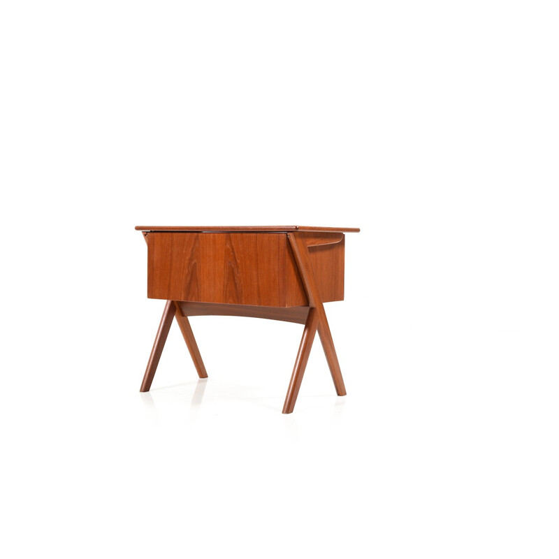 Vintage Danish sewing table in teak - 1960s