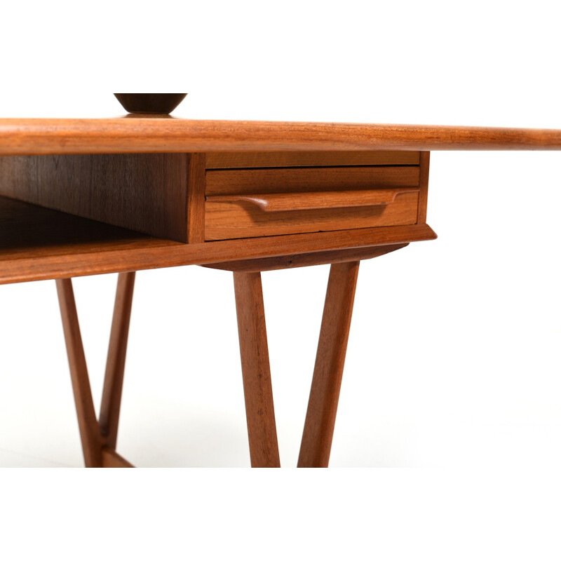 Table d'appoint vintage en teck par E. W. Bach pour Toften Møbelfabrik - 1960