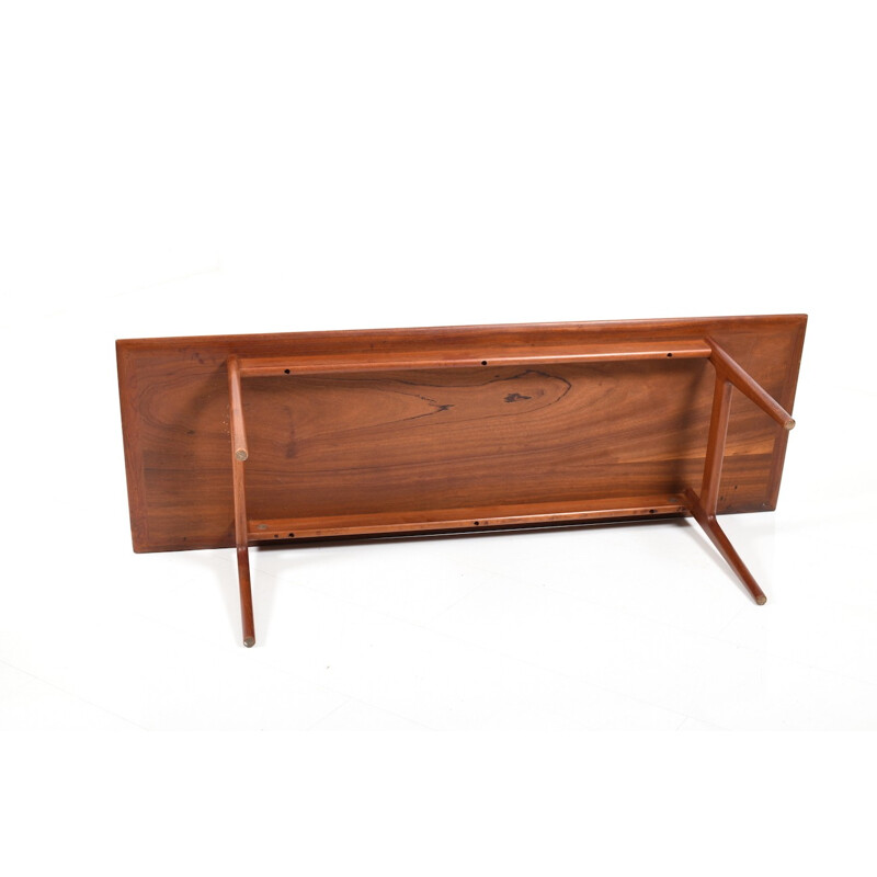 Danish vintage rectangular teak side table, 1960