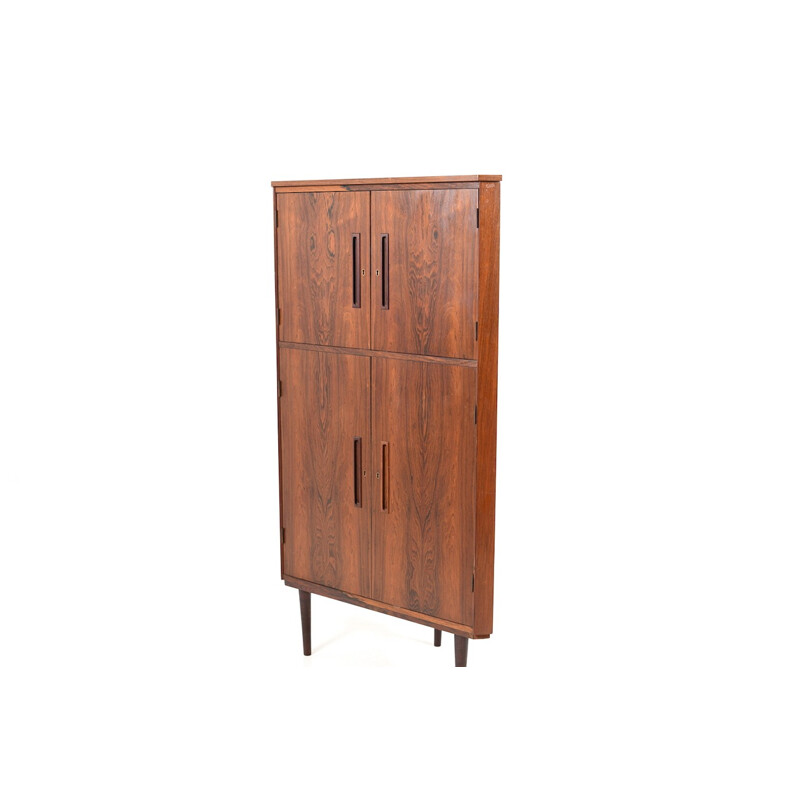 Vintage Danish cabinet with 4 doors in rosewood - 1960s