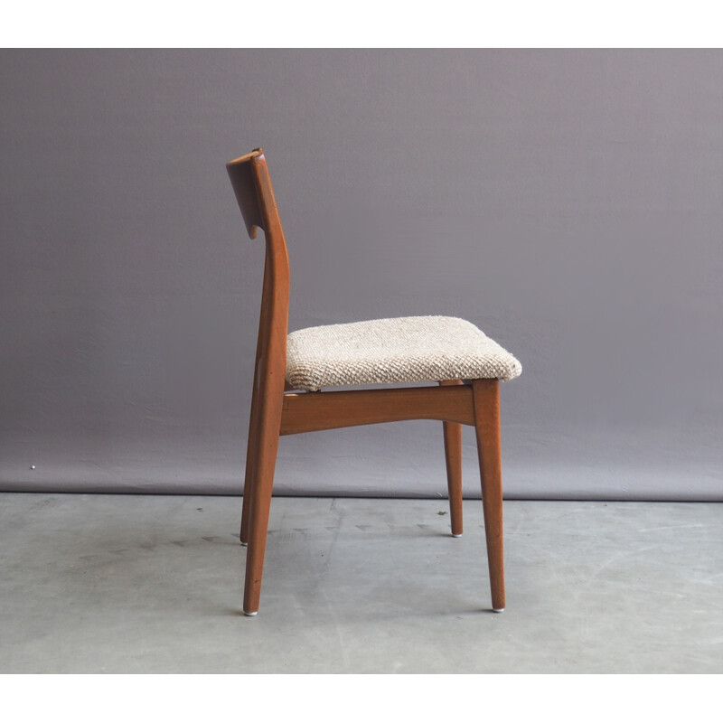 Set of 4 dining chairs in teak for AWA - 1960s