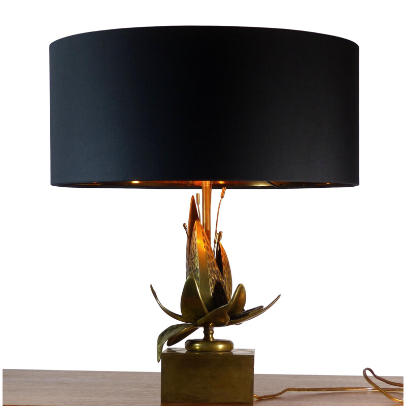 Vintage table lamp in solid brass - 1970s