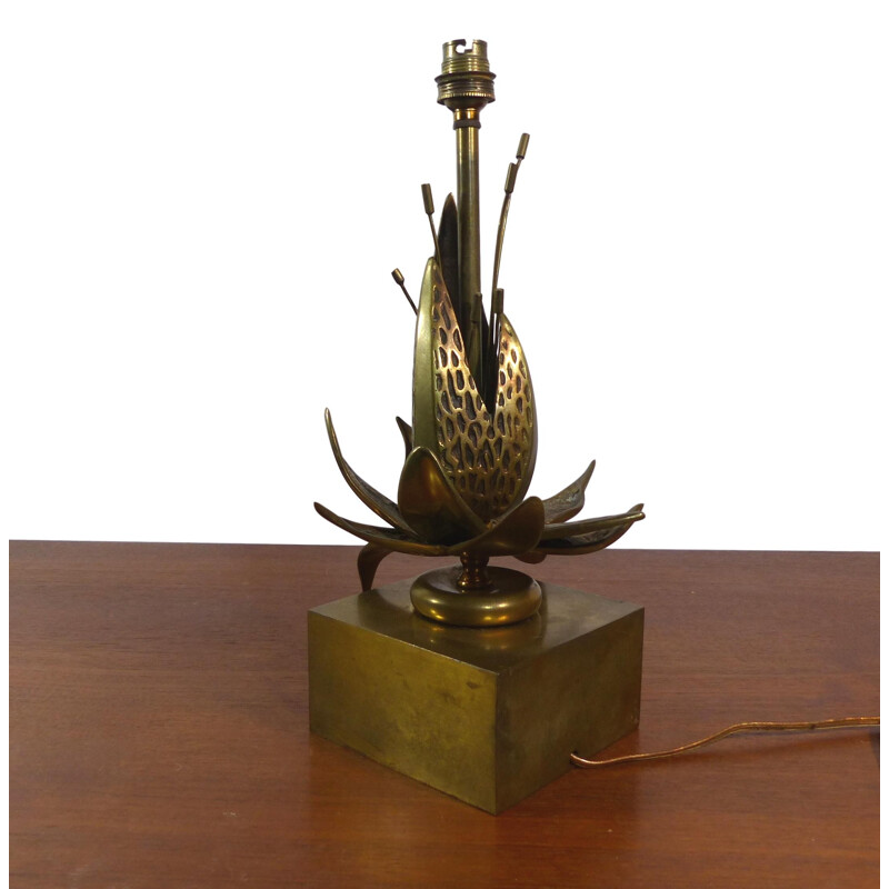 Vintage table lamp in solid brass - 1970s