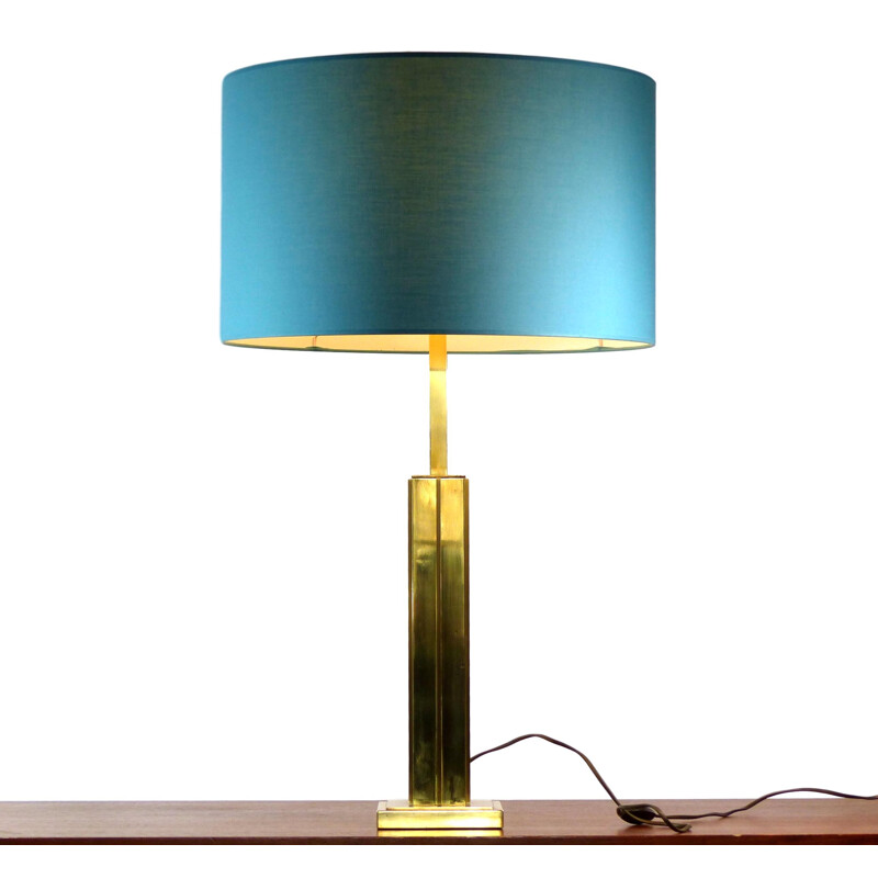 Vintage table lamp in gilded brass - 1970s