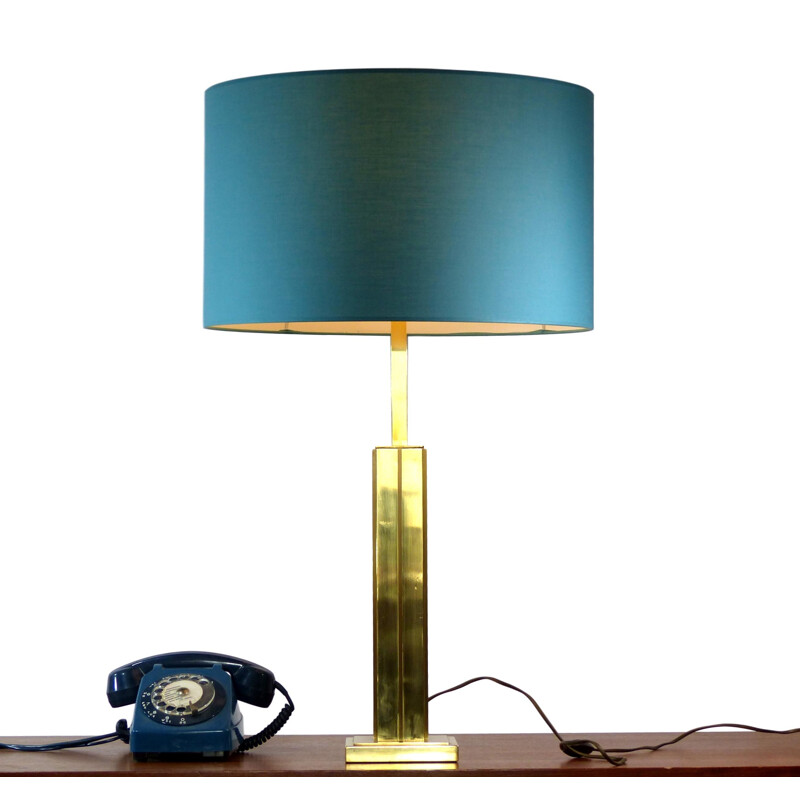 Vintage table lamp in gilded brass - 1970s