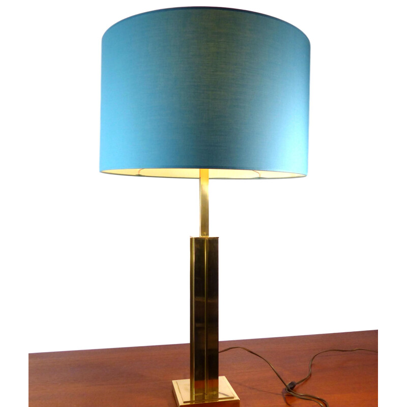 Vintage table lamp in gilded brass - 1970s