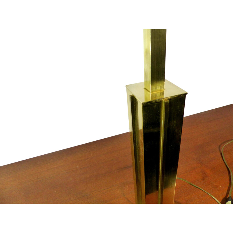 Vintage table lamp in gilded brass - 1970s