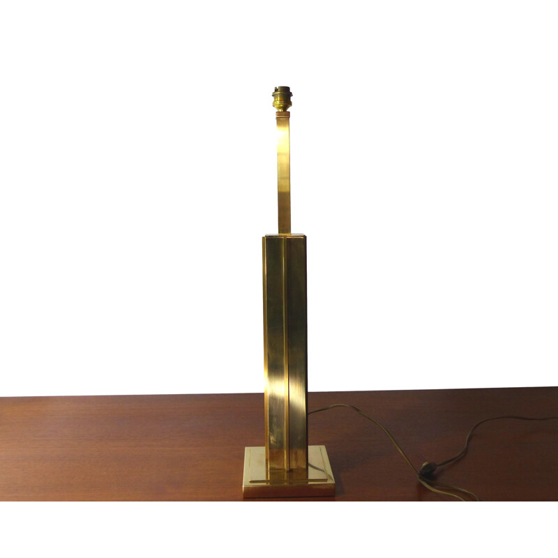 Lampe de table vintage en laiton doré - 1970