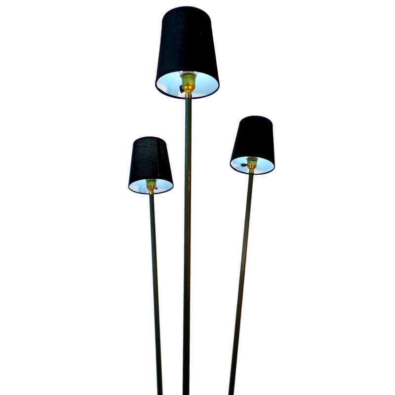 Vintage floor lamp with 3 lights starfoot - 1950s