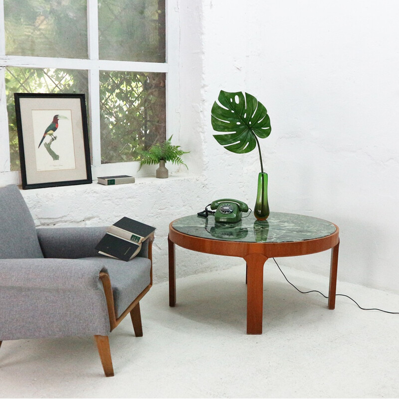 Vintage coffee table in marble - 1970s