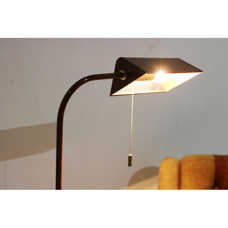 Vintage ScandinavianfFloor lamp in metal - 1960s