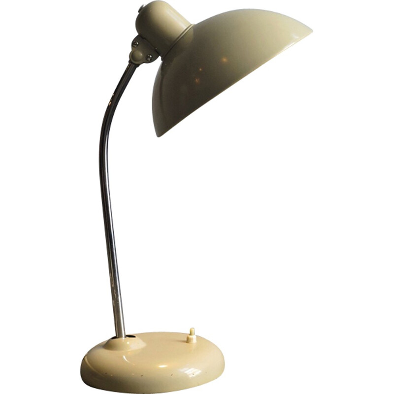 Lampe de bureau vintage gris en métal - 1950