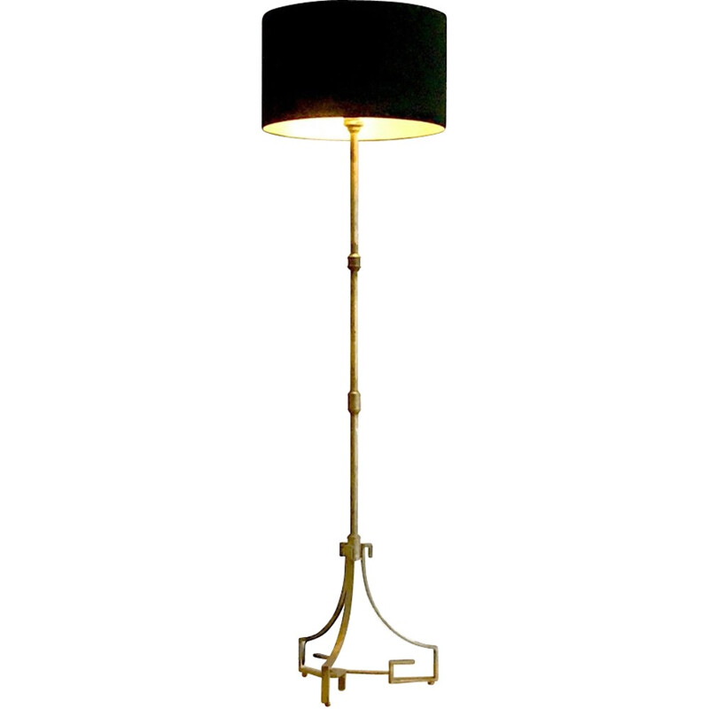 Neoclassical parquet floor lamp - 1960s