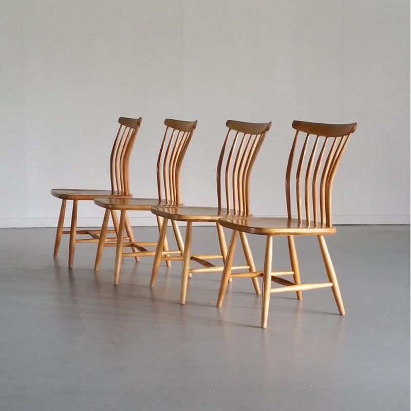 Suite de 4 chaises par Åkerblom & Gunnar Eklöf pour Åkerblom - 1950