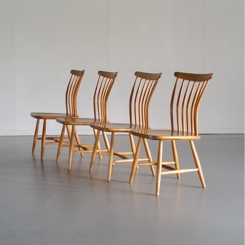 Vintage set of 4 chairs by Bengt Åkerblom & Gunnar Eklöf for Åkerblom - 1950s