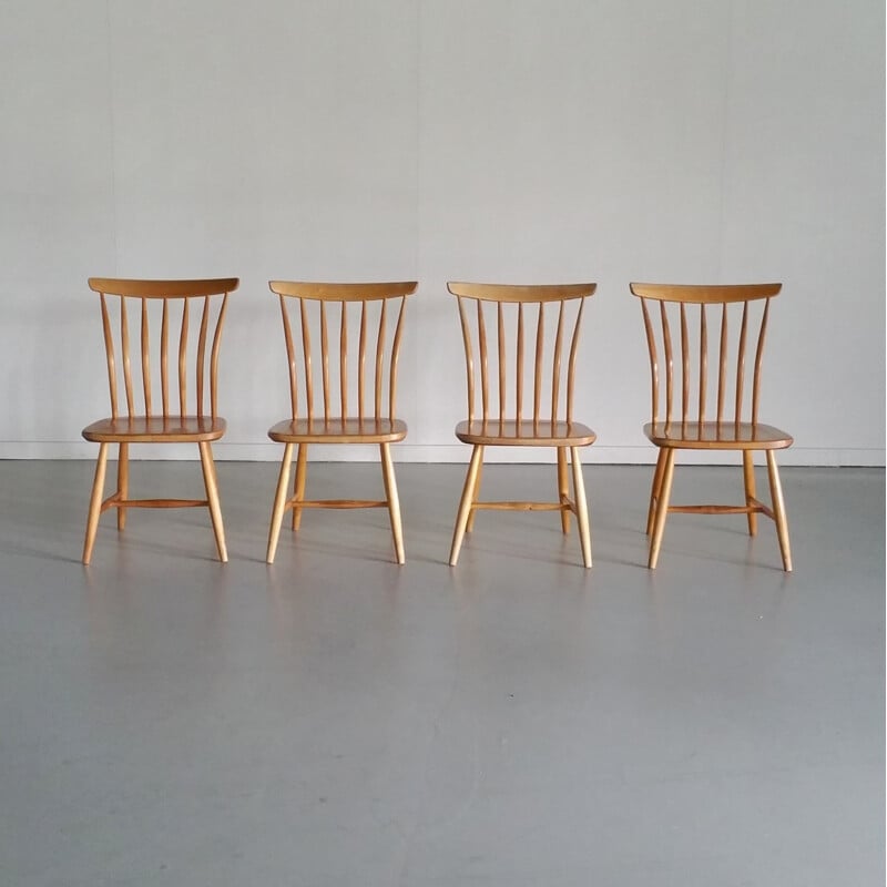 Suite de 4 chaises par Åkerblom & Gunnar Eklöf pour Åkerblom - 1950