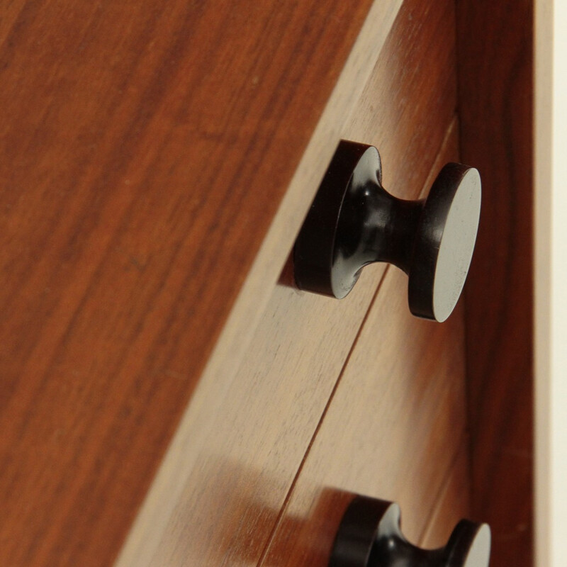 Italian Teak Veneer Chest of Drawers from Home - 1960s